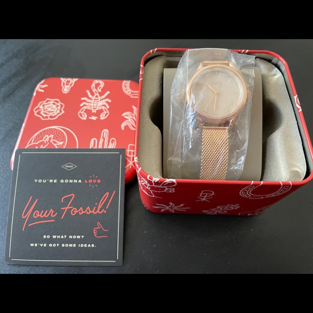 Fossil Laney Rose Gold-Tone Stainless Steel Watch